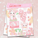 Sakura Cow | Sticker Sheet