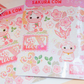 Sakura Cow | Sticker Sheet
