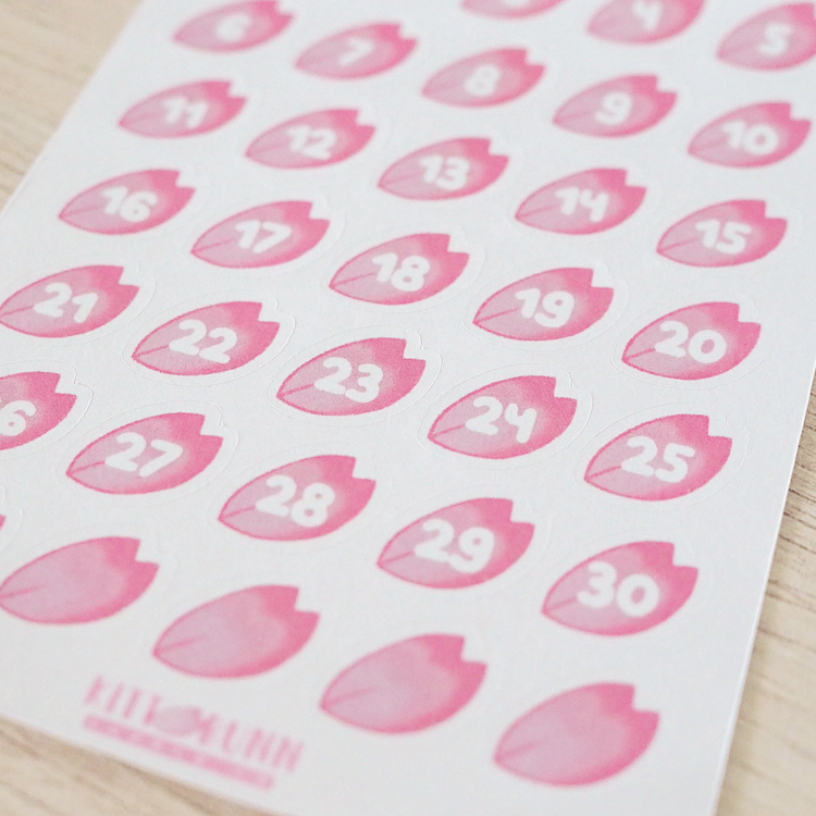 Sakura Date Covers | Sticker Sheet