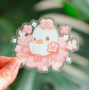 Sakura Duckling | Vinyl Sticker