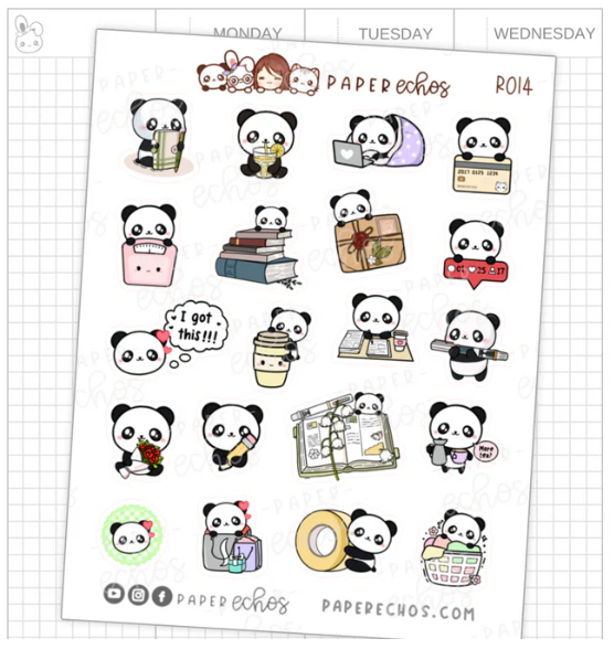 Softy the Panda Sampler Vol.2 | Sticker Sheet