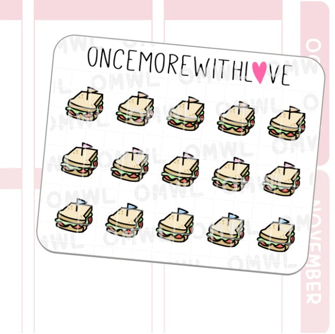 Mini - Sandwich Doodle | Sticker Sheet