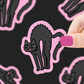 Scared Black Cat | Vinyl Sticker