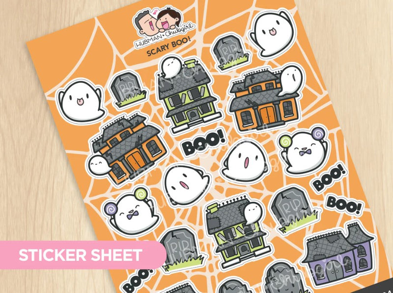 *PRESALE* Scary Boo | Large Sticker Sheet