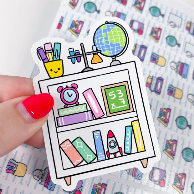 School Bookacse | Vinyl Sticker