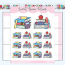 School Book Stacks | Sticker Sheet