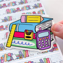 School Book Stack | Vinyl Sticker