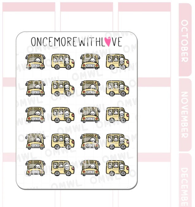 School Bus | Sticker Sheet