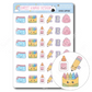 Kawaii School Supplies | Sticker Sheet