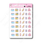 Kawaii School Supplies | Sticker Sheet