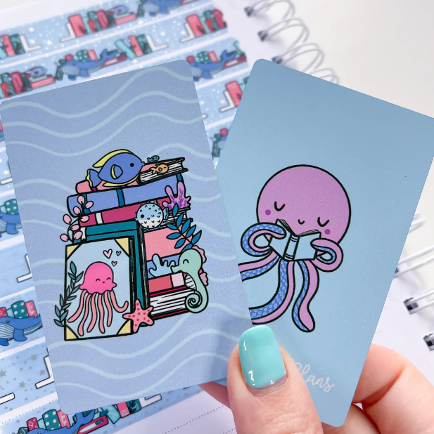 Sea Books | Washi Card