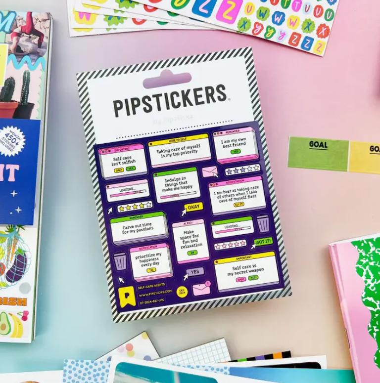 Self-Care Alerts | Sticker Sheet