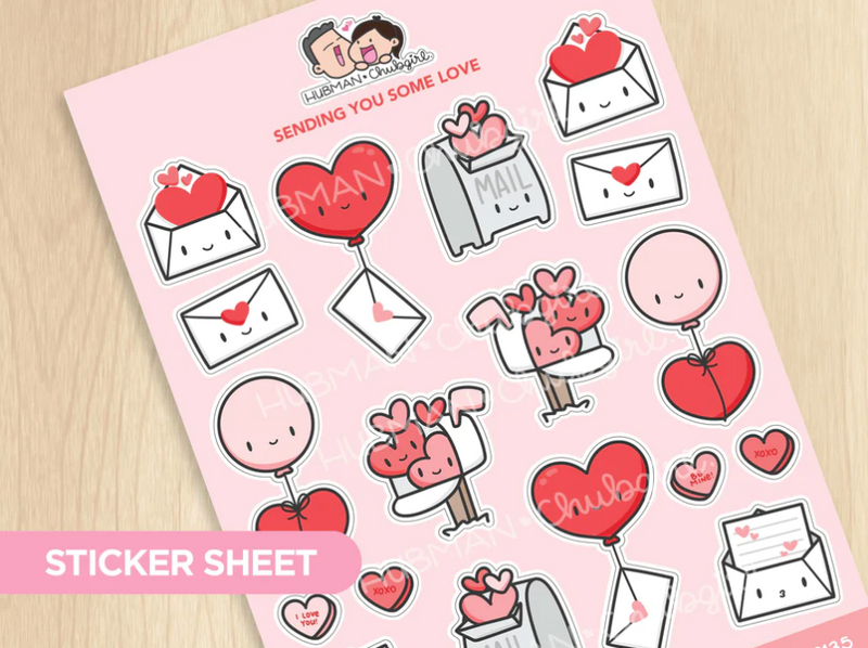 Sending You Some Love | Big Sticker Sheet