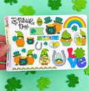 Shamrocks & Shenanigans Bujo Deco | Large Sticker Sheet