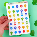 Shamrocks & Shenanigans Date Numbers | Large Sticker Sheet