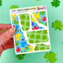 Shamrocks & Shenanigans Torn Paper | Sticker Sheet