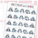 Shark Week 2.0 Period Tracker | Sticker Sheet