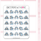 Shark Week 2.0 Period Tracker | Sticker Sheet