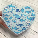 Shark & Ray Love | Sticker