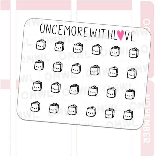 Mini Icons - Shopping Bag | Sticker Sheet