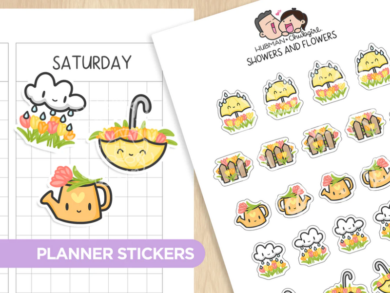 Showers and Flowers | Sticker Sheet
