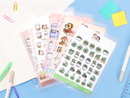 Hubman and Chubgirl - Small Storage Pocket - Big Sticker Sheets 2 pockets (set of 5)