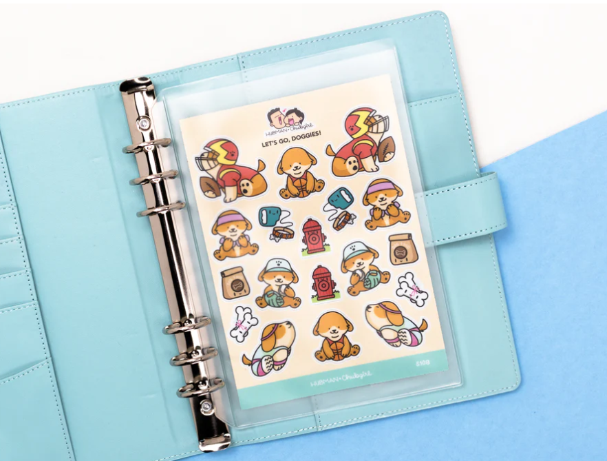 Hubman and Chubgirl - Small Storage Pocket - Big Sticker Sheets 2 pockets (set of 5)