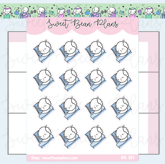 Sleep/Rest Bean | Sticker Sheet
