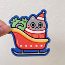 Sleigh Cat | Vinyl Sticker