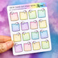 Small Cloud Clip Sticky Note | Sticker Sheet