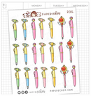 Moon Prism - Pens and Fountain Pens | Sticker Sheet