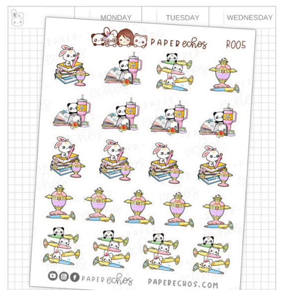 Moon Prism - Planning Characters | Sticker Sheet