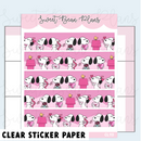 Puppy Love | CLEAR Washi Strip Sticker Sheet