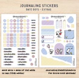 Snoopy | Journaling Sticker Kit