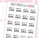 Snuggle and Cuddle Time Couple Relationship | Sticker Sheet