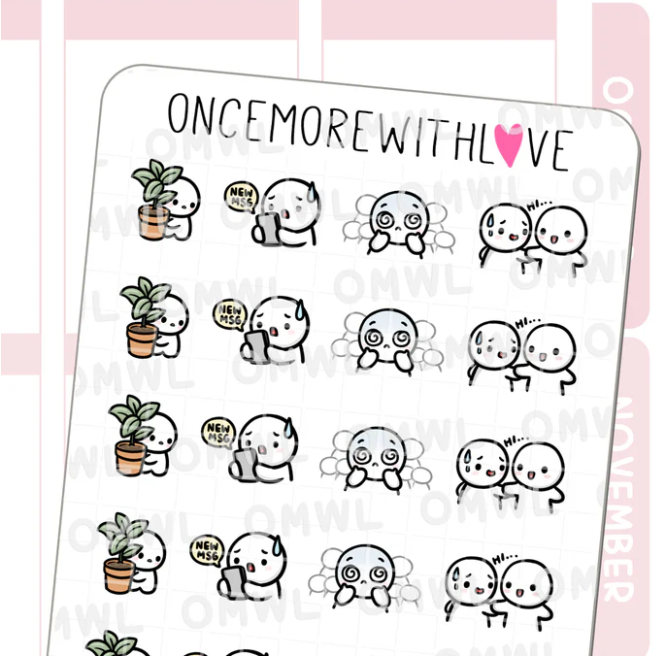Social Anxiety | Sticker Sheet