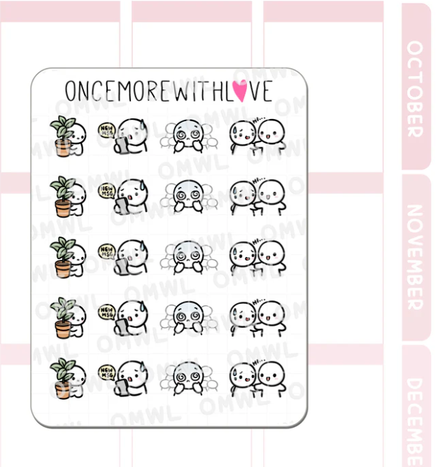 Social Anxiety | Sticker Sheet