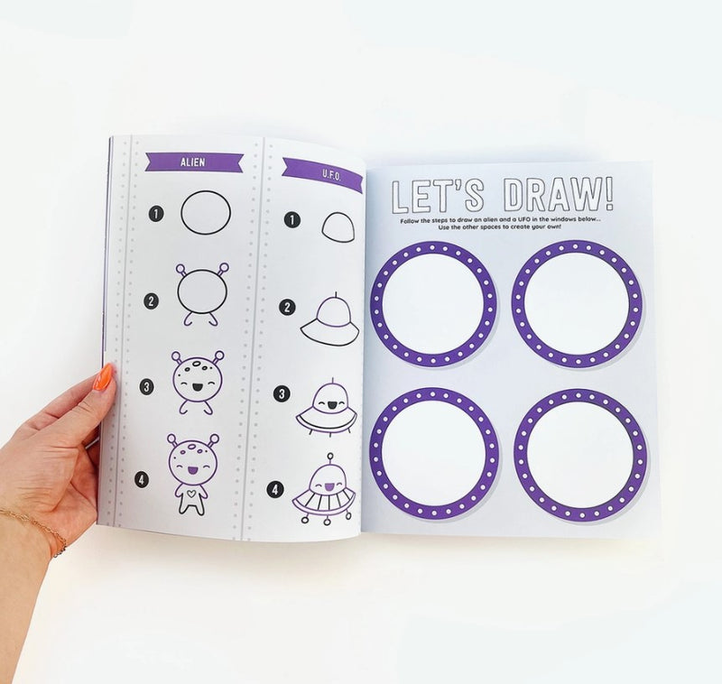 Draw-Along Space | Sticker Book