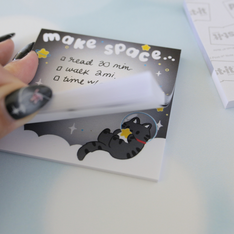 Make Space Kitty | Sticky Notes