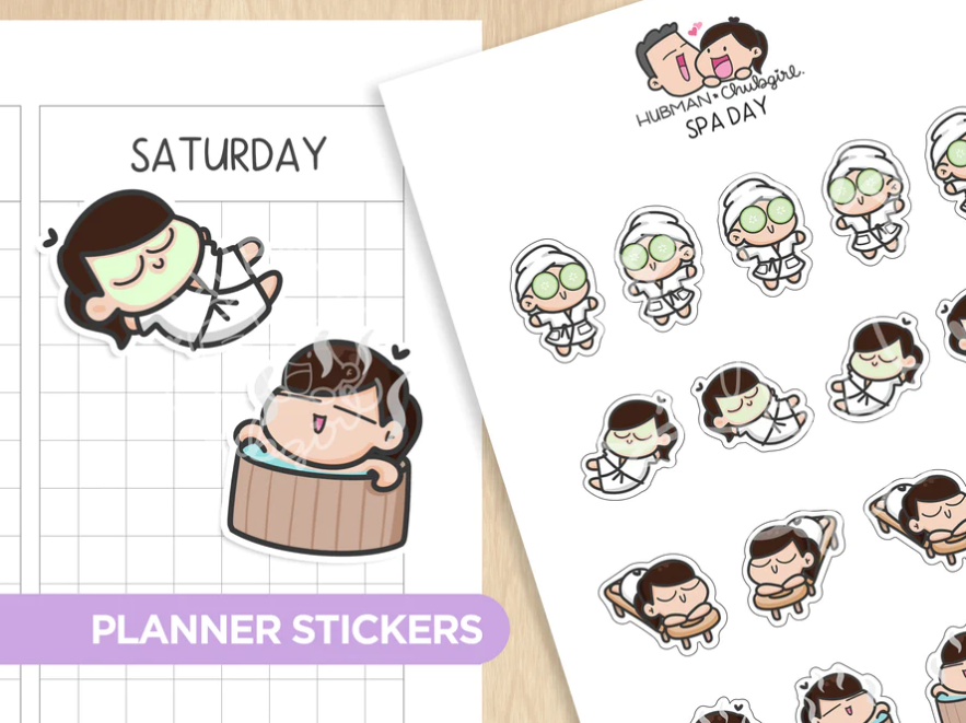 Spa Day | Sticker Sheet – Stickie Planning