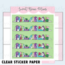 Spooky Summer Washi Strip | Clear Sticker Sheet