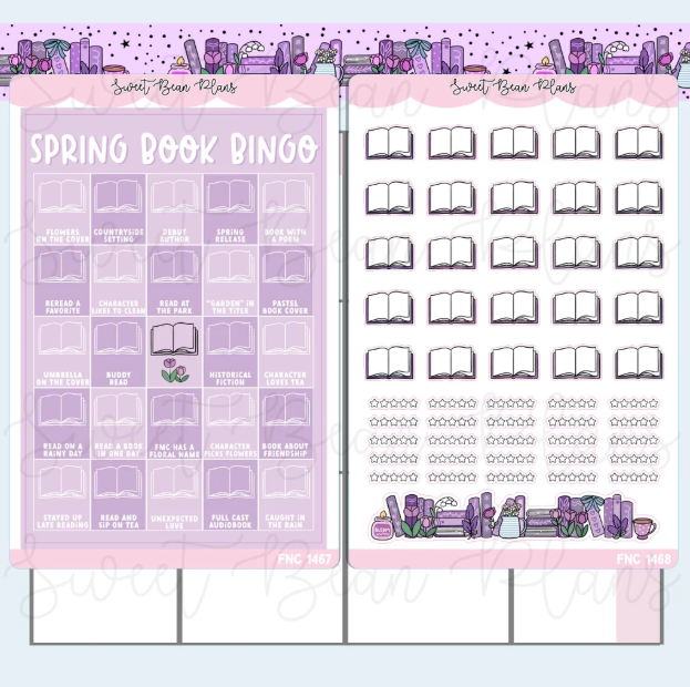 Spring 2026 Book Bingo | Journal Stickers