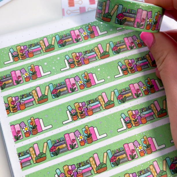 Spring Bookshelf 2025 | Washi