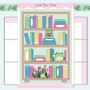 Spring Frog Bookshelf | Large Sticker