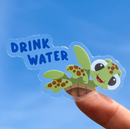 Drink Water Baby Squirt | Transparent Sticker