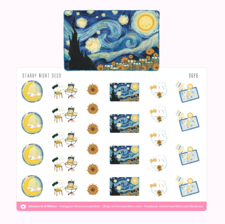 *PRESALE* Starry Night Deco | Sticker Sheet