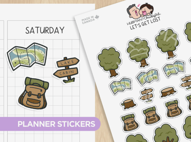 Let's Get Lost | Sticker Sheet