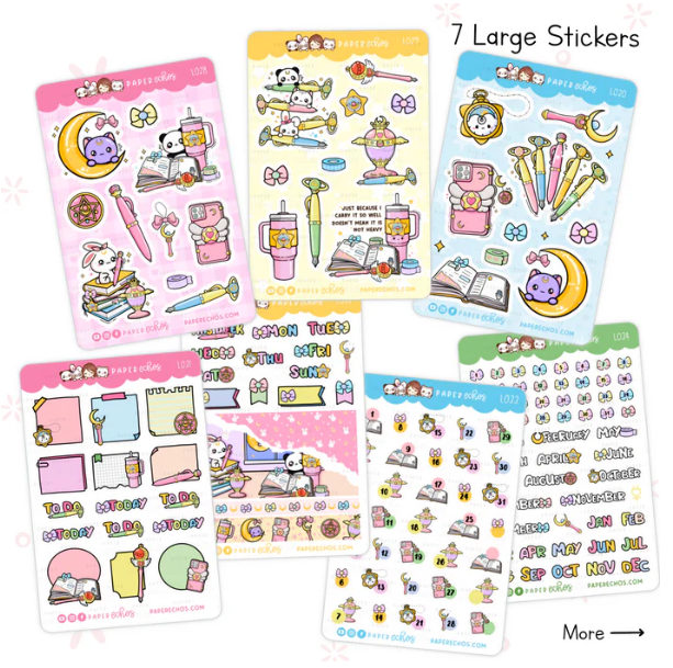 Moon Prism - Universal Planner Kit | 7 Large Sticker Sheets