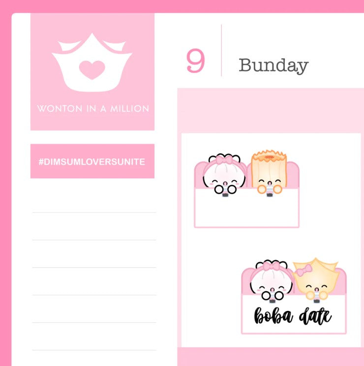 Boba Shop - Boba Date Notes | Sticker Sheet