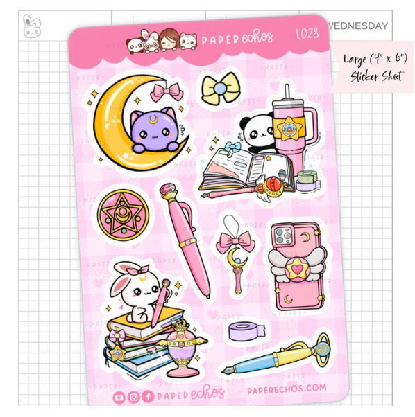 Moon Prism - Deco Vol.1 | Large Sticker Sheet
